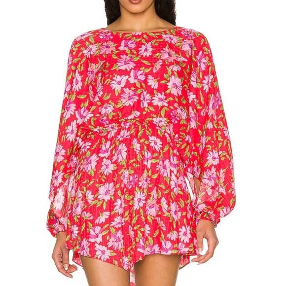 LoveShackFancy Dresses & Skirts - LoveShackFancy|| Anila Mini Dress in Mambo Red, Size Small, Worn Once, Floral